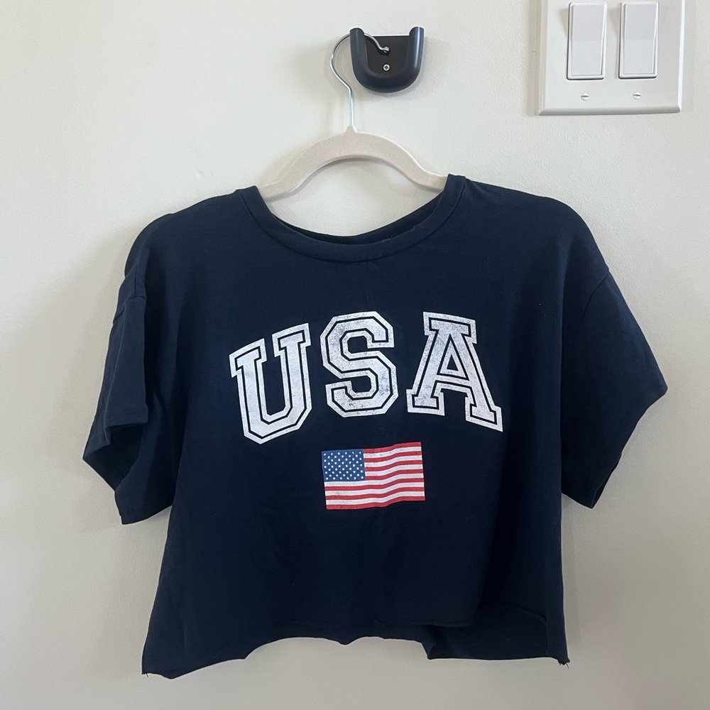 USA Cropped Graphic Tee